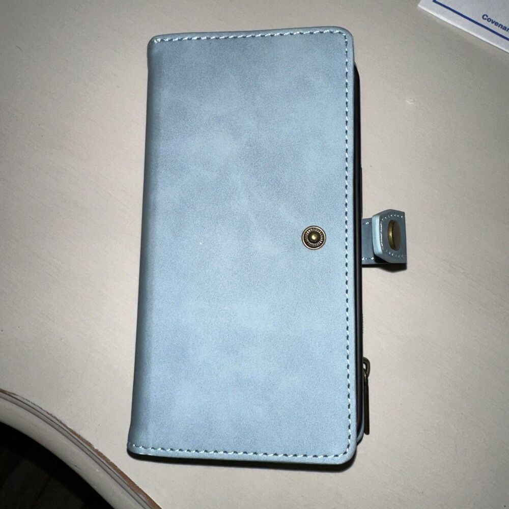 Blue Cell Phone Case For iPhone 11. Detachable Magnetic Phone Case.